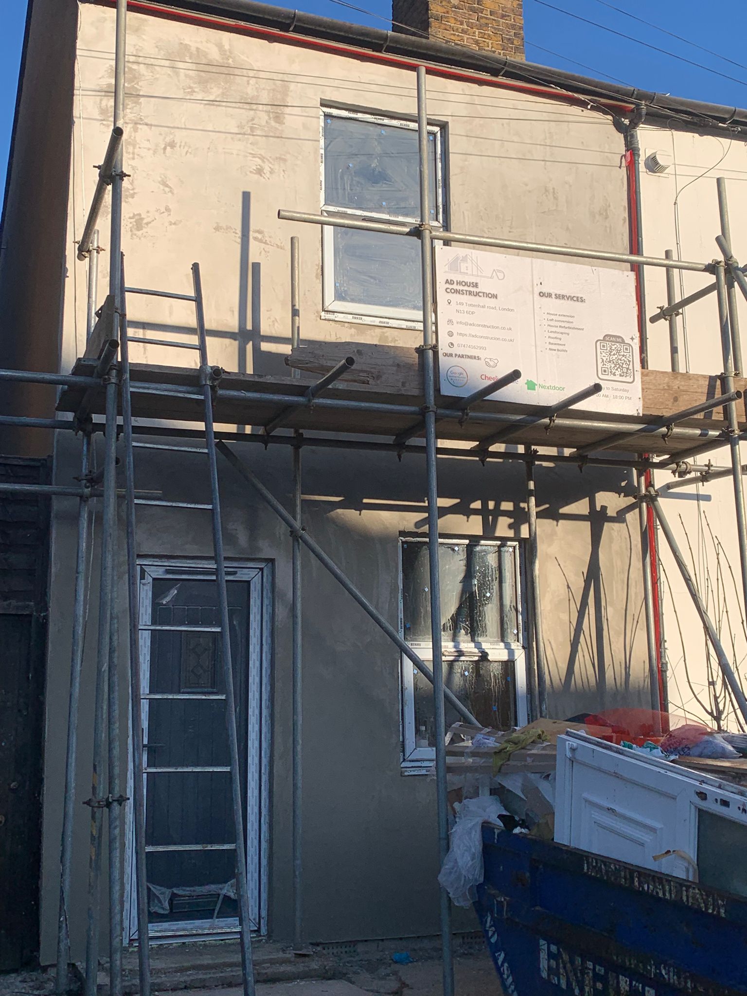 Professional construction site